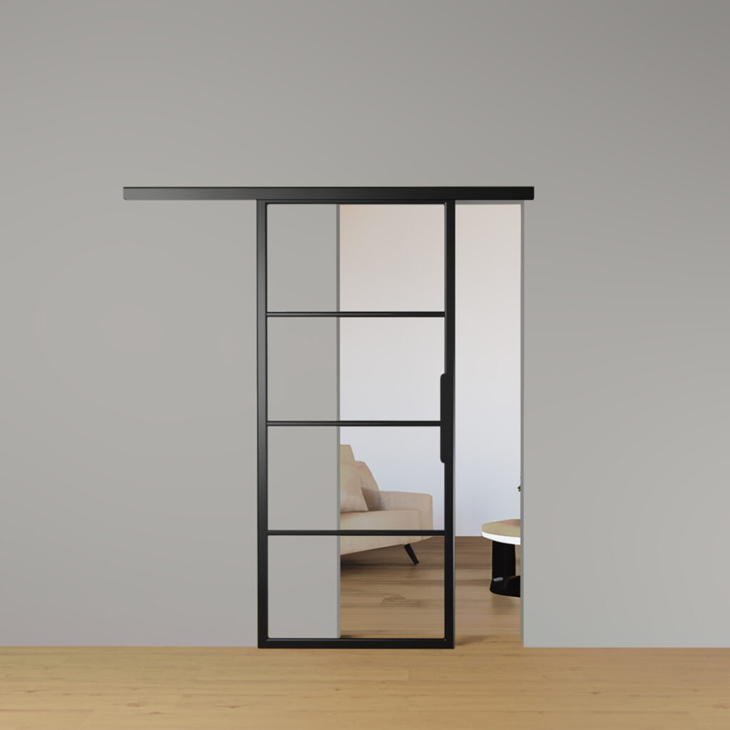 Loft Schiebetur Schwarz